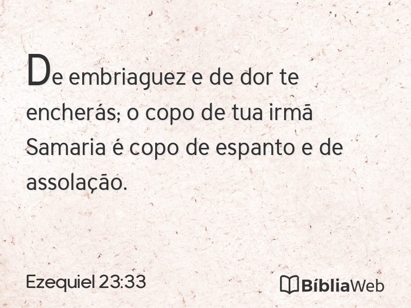 Ezequiel 23:33 em imagem para compartilhar