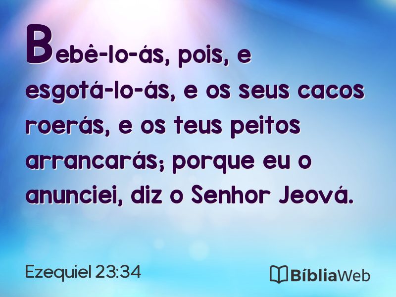 Ezequiel 23:34 em imagem para compartilhar