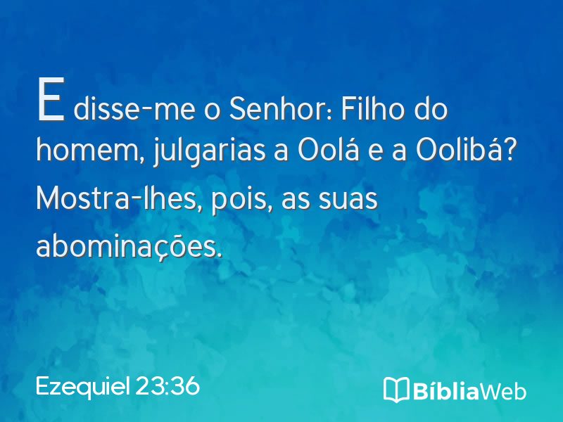 Ezequiel 23:36 em imagem para compartilhar