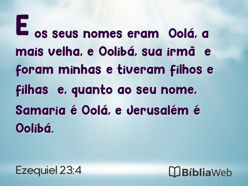 Ezequiel 23:4 em imagem para compartilhar