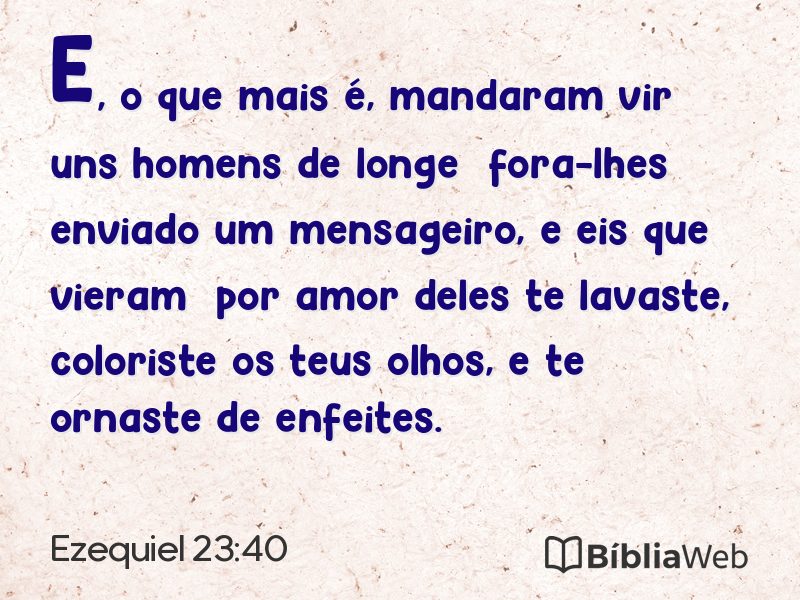 Ezequiel 23:40 em imagem para compartilhar