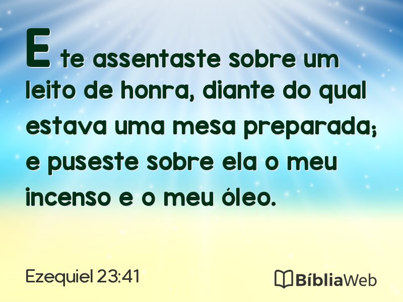 Ezequiel 23:41 em imagem para compartilhar