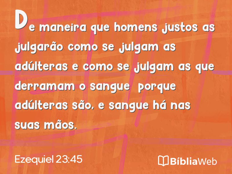 Ezequiel 23:45 em imagem para compartilhar