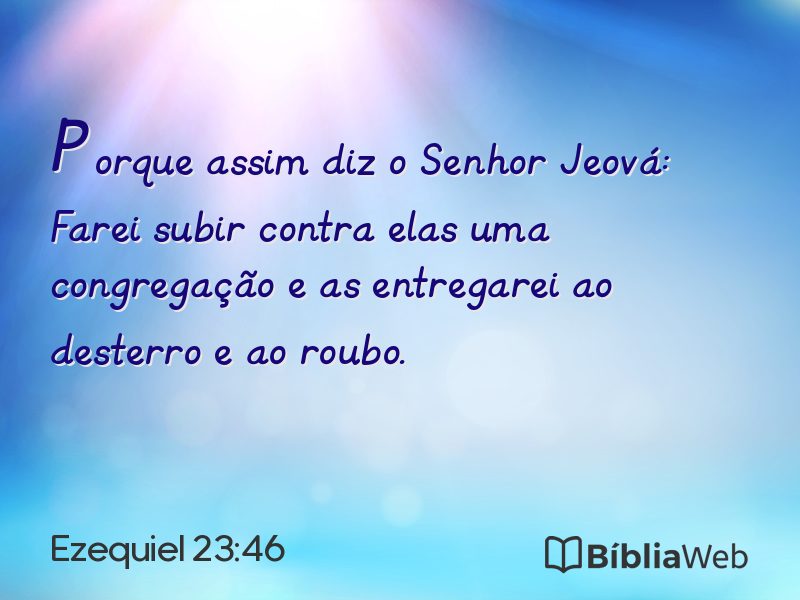 Ezequiel 23:46 em imagem para compartilhar