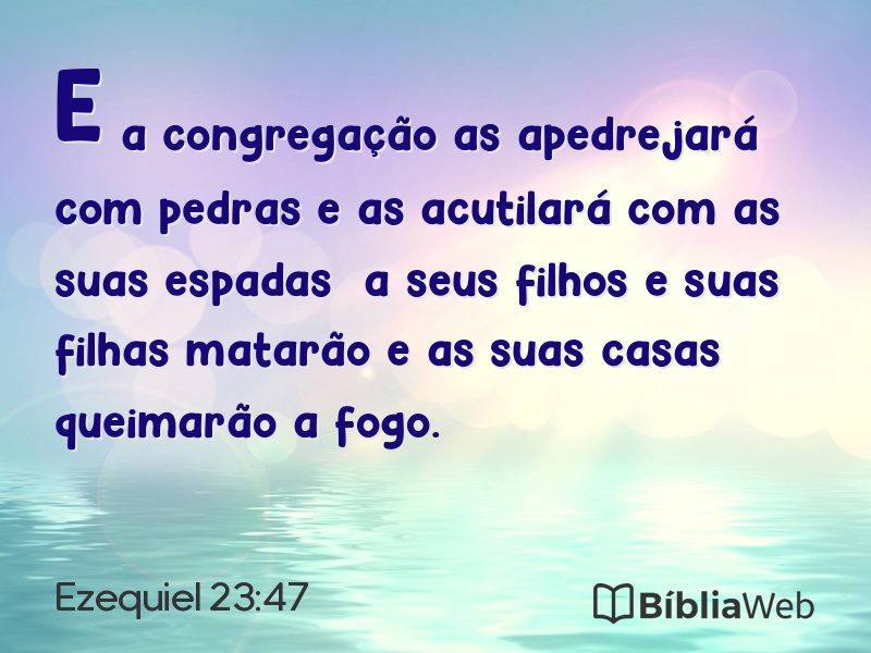 Ezequiel 23:47 em imagem para compartilhar