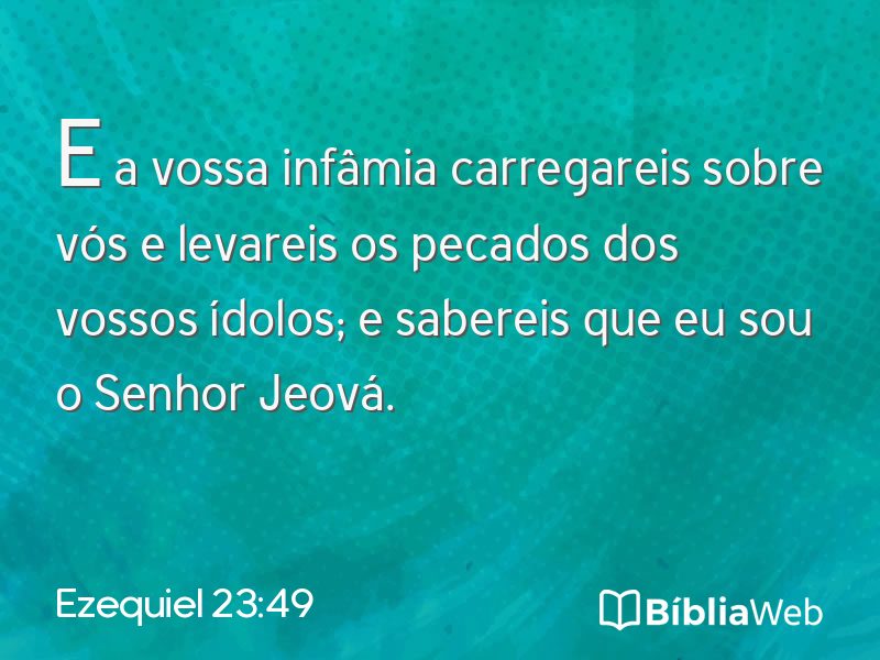 Ezequiel 23:49 em imagem para compartilhar