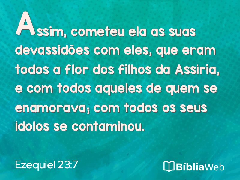 Ezequiel 23:7 em imagem para compartilhar