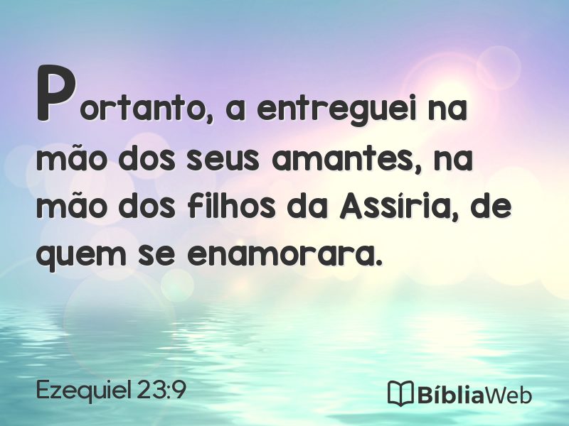 Ezequiel 23:9 em imagem para compartilhar