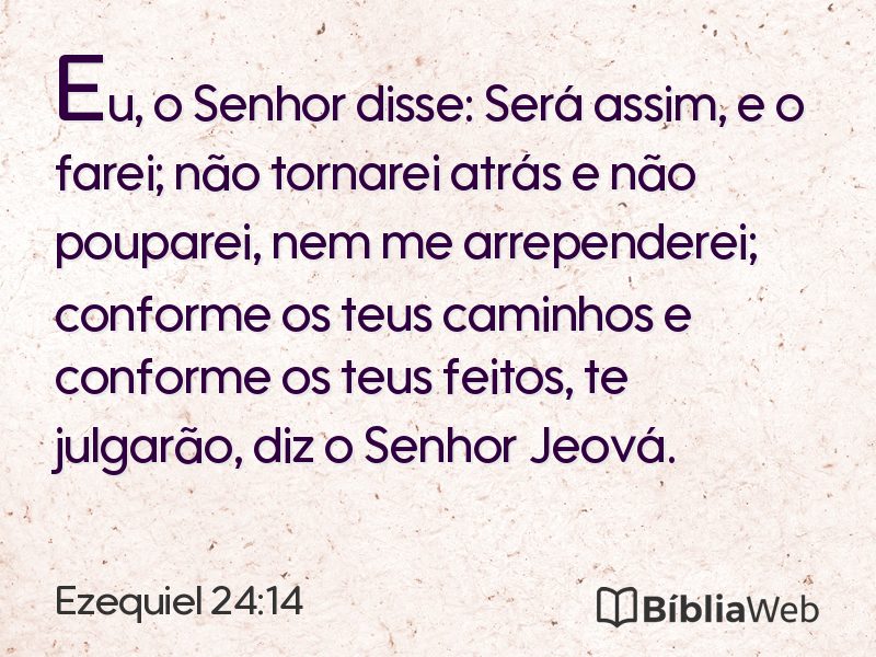 Ezequiel 24:14 em imagem para compartilhar
