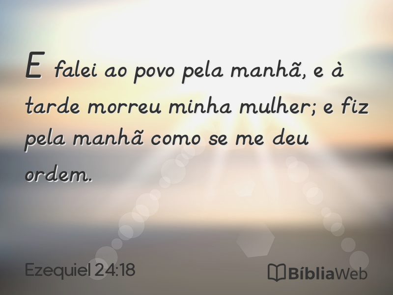 Ezequiel 24:18 em imagem para compartilhar
