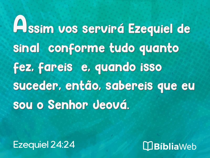 Ezequiel 24:24 em imagem para compartilhar