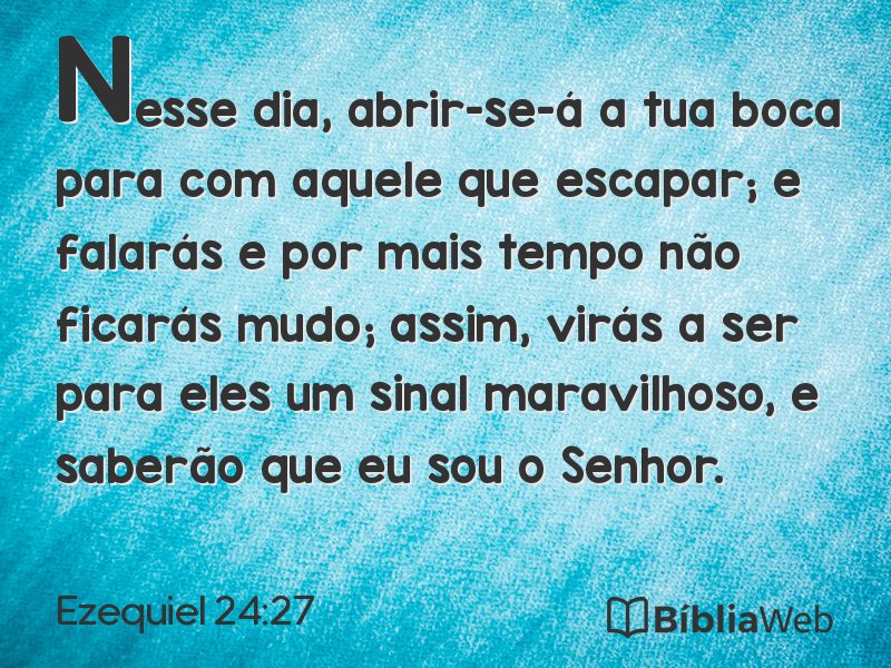 Ezequiel 24:27 em imagem para compartilhar