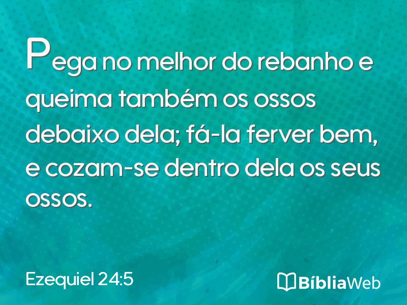 Ezequiel 24:5 em imagem para compartilhar