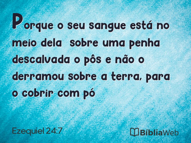 Ezequiel 24:7 em imagem para compartilhar