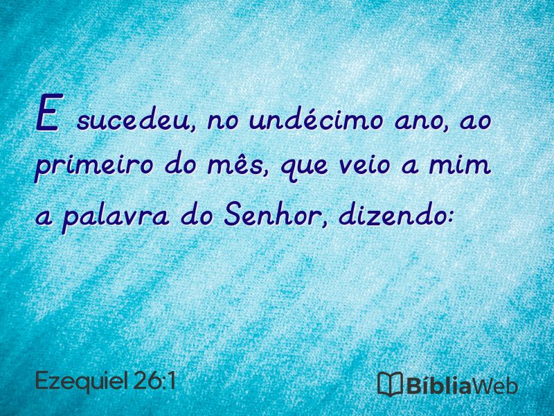 Ezequiel 26:1 em imagem para compartilhar