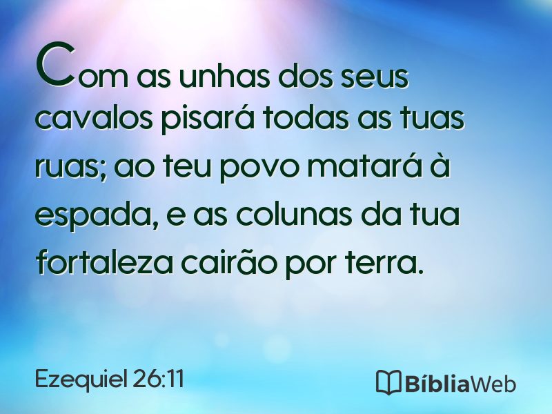 Ezequiel 26:11 em imagem para compartilhar