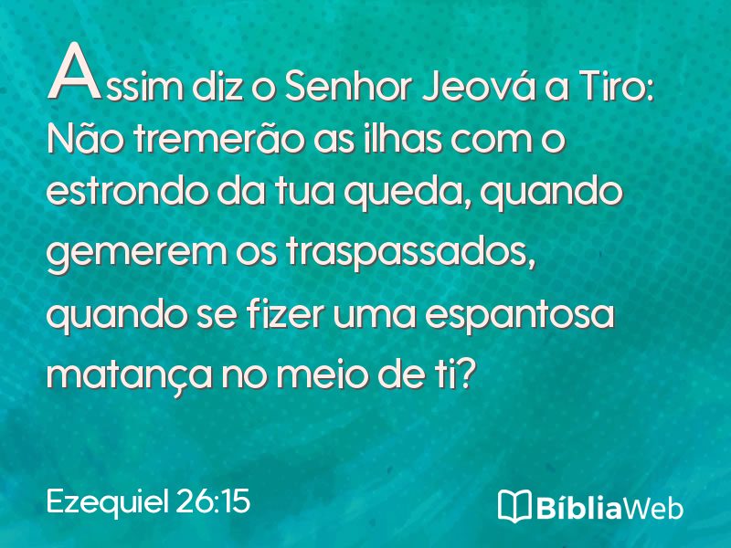 Ezequiel 26:15 em imagem para compartilhar