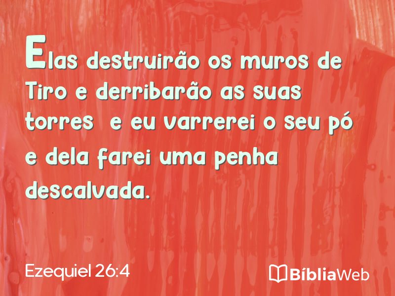 Ezequiel 26:4 em imagem para compartilhar