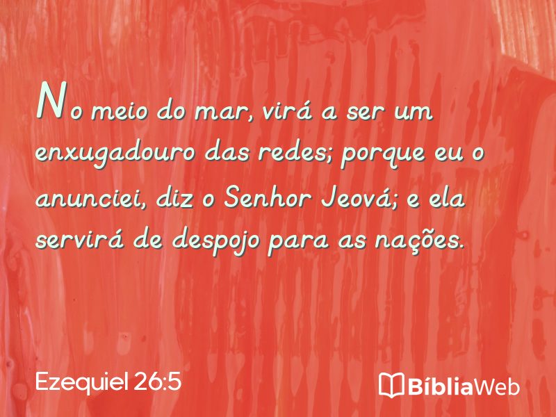 Ezequiel 26:5 em imagem para compartilhar