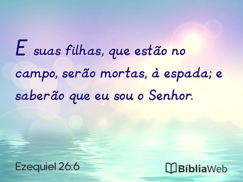 Ezequiel 26:6 em imagem para compartilhar