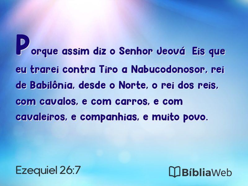 Ezequiel 26:7 em imagem para compartilhar