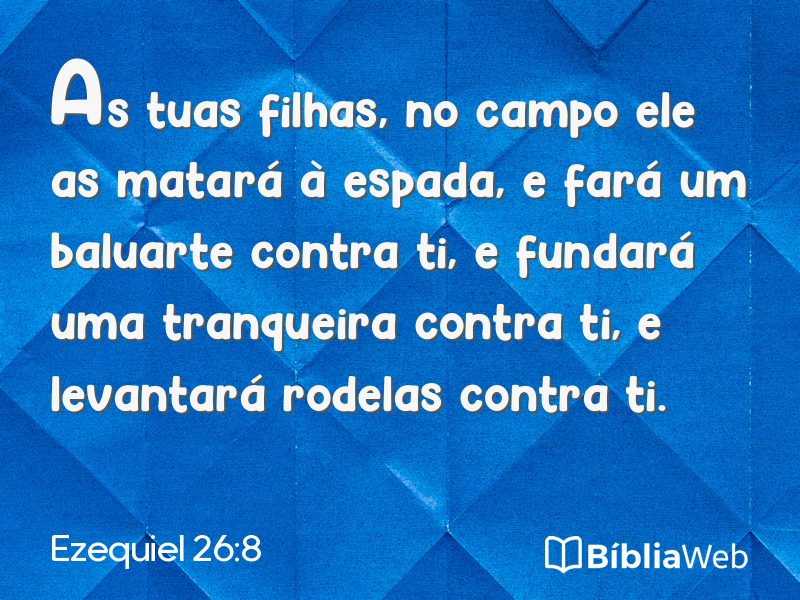 Ezequiel 26:8 em imagem para compartilhar