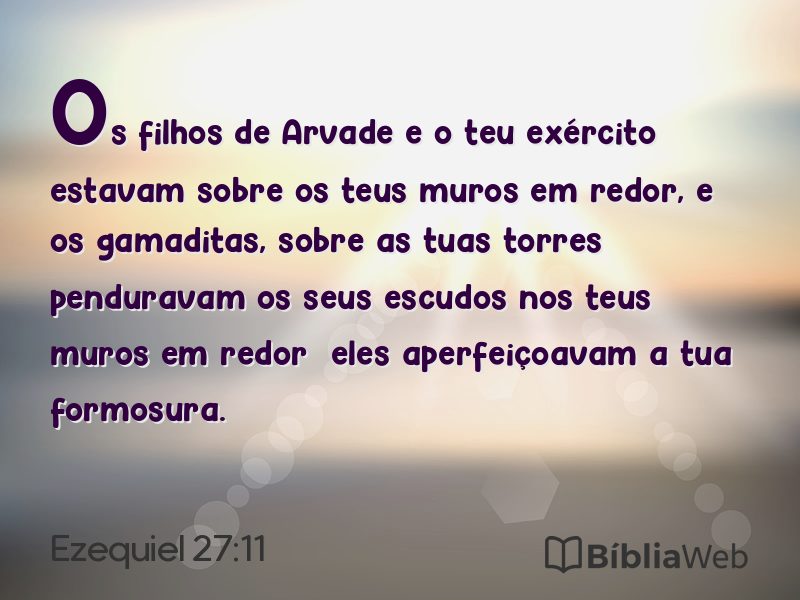 Ezequiel 27:11 em imagem para compartilhar