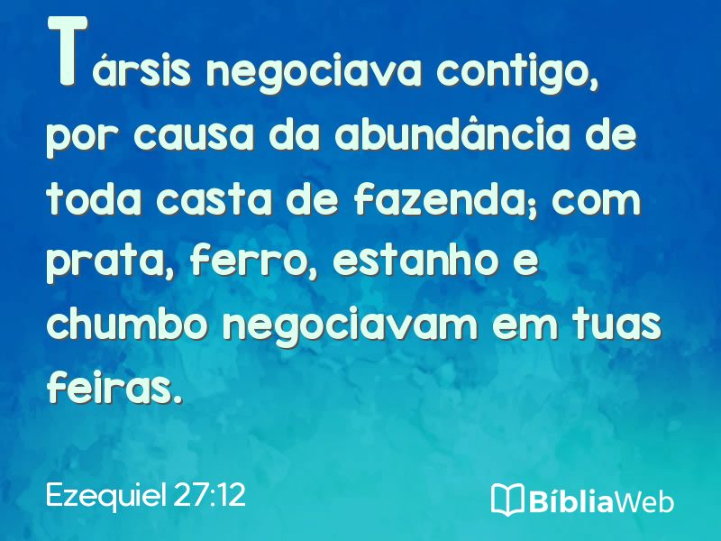 Ezequiel 27:12 em imagem para compartilhar