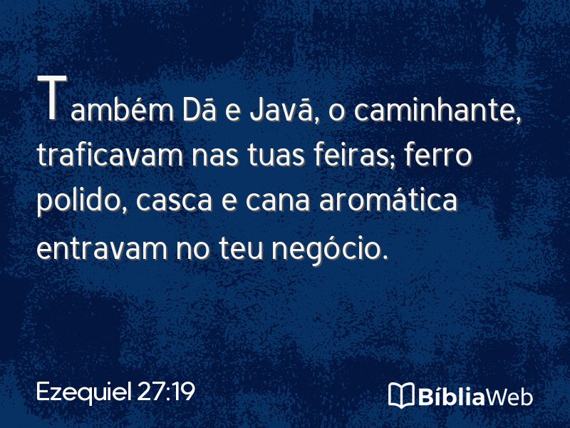 Ezequiel 27:19 em imagem para compartilhar