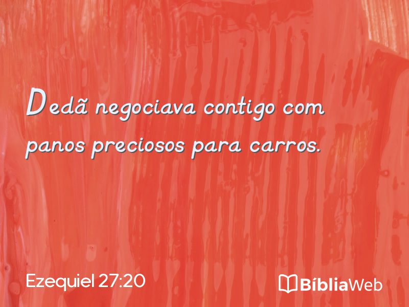Ezequiel 27:20 em imagem para compartilhar