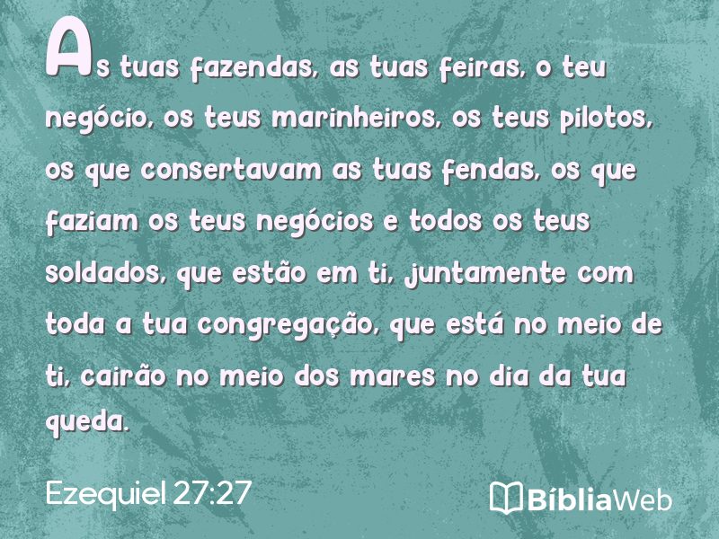 Ezequiel 27:27 em imagem para compartilhar