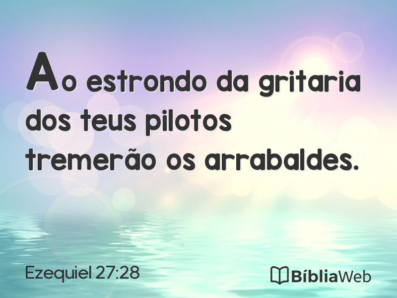 Ezequiel 27:28 em imagem para compartilhar
