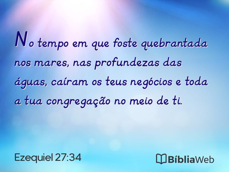 Ezequiel 27:34 em imagem para compartilhar
