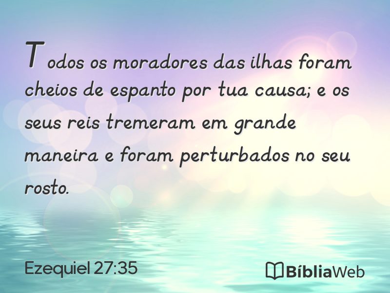 Ezequiel 27:35 em imagem para compartilhar