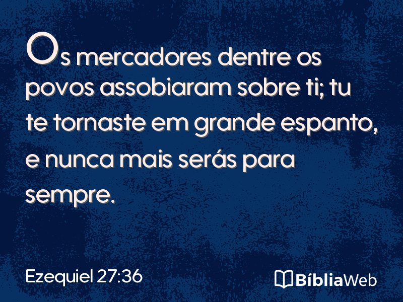 Ezequiel 27:36 em imagem para compartilhar