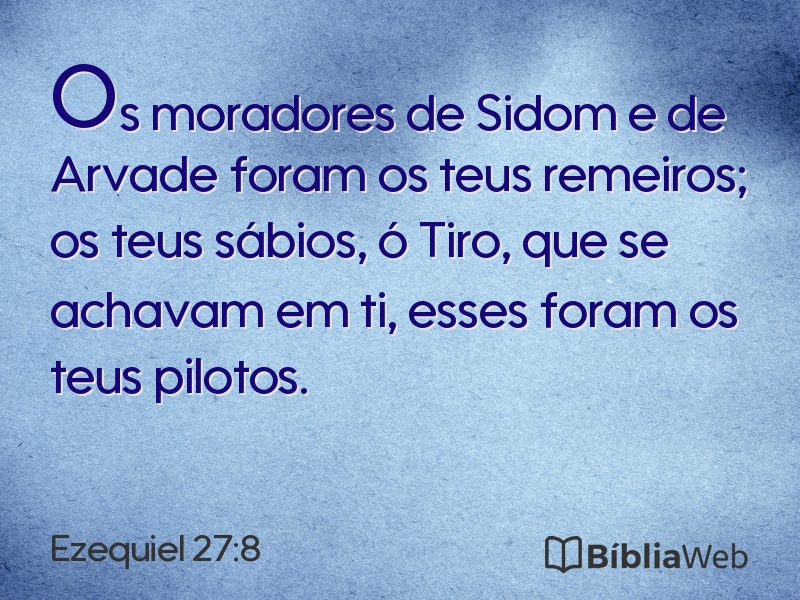 Ezequiel 27:8 em imagem para compartilhar