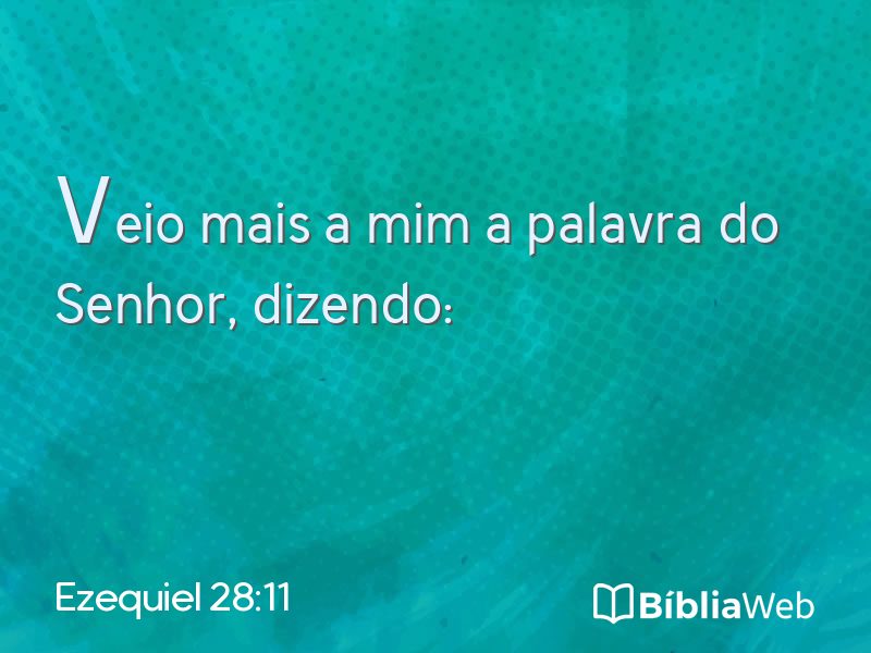 Ezequiel 28:11 em imagem para compartilhar