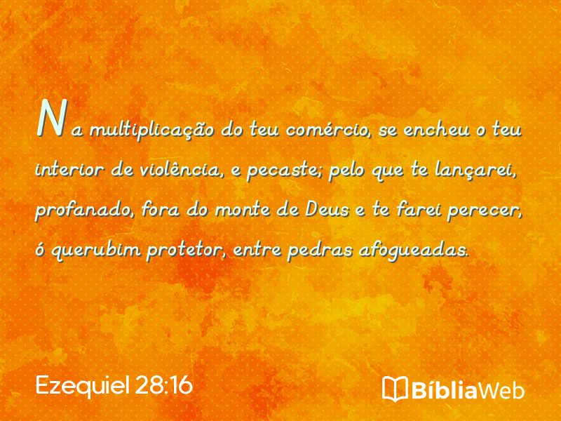 Ezequiel 28:16 em imagem para compartilhar