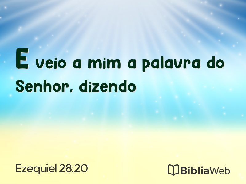 Ezequiel 28:20 em imagem para compartilhar