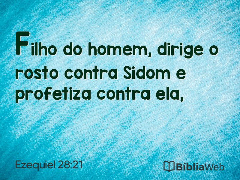 Ezequiel 28:21 em imagem para compartilhar