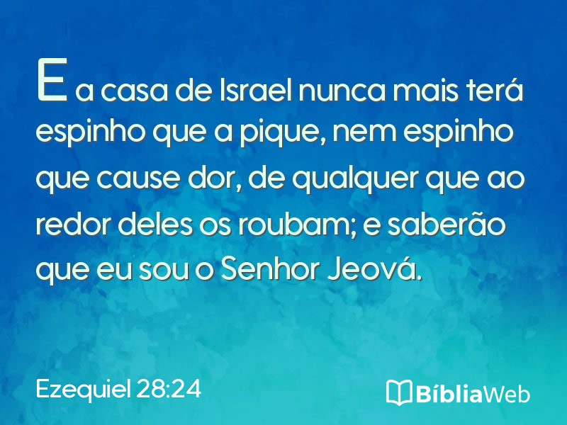 Ezequiel 28:24 em imagem para compartilhar