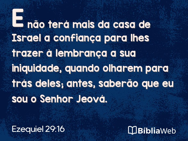 Ezequiel 29:16 em imagem para compartilhar