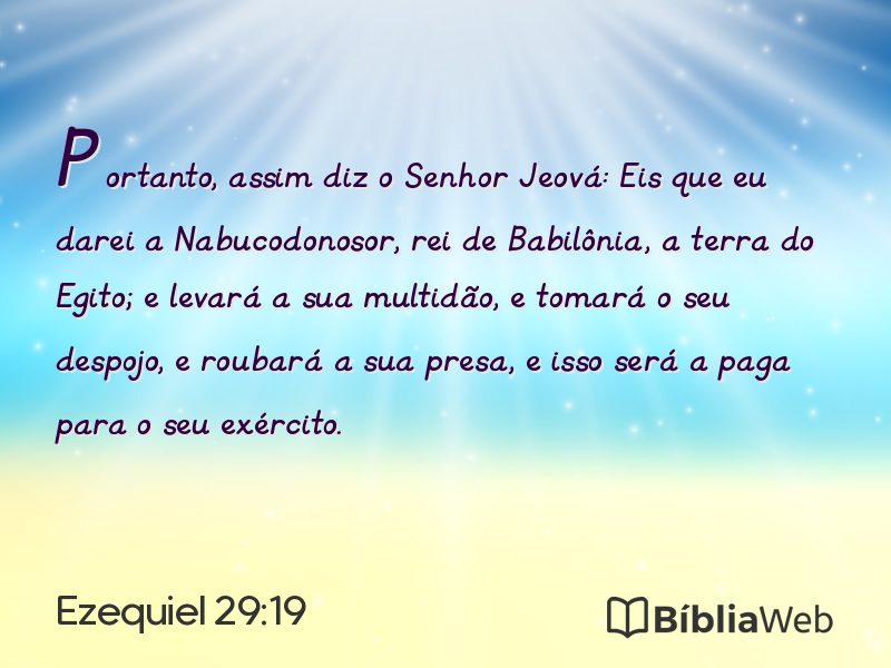 Ezequiel 29:19 em imagem para compartilhar
