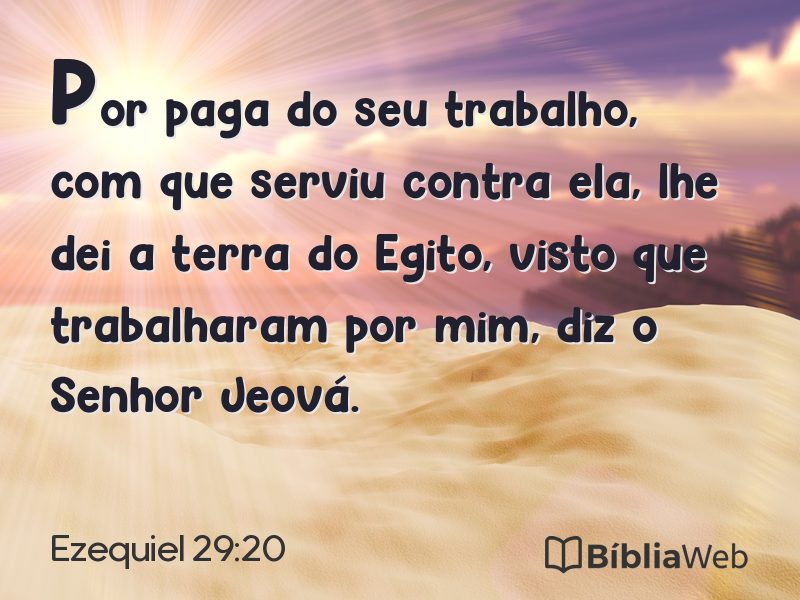Ezequiel 29:20 em imagem para compartilhar