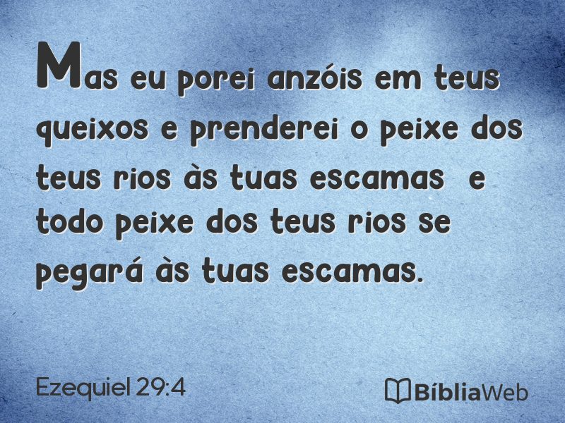 Ezequiel 29:4 em imagem para compartilhar