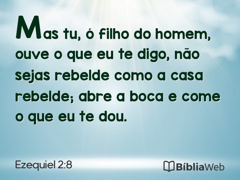 Ezequiel 2:8 em imagem para compartilhar