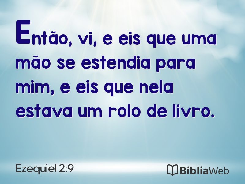 Ezequiel 2:9 em imagem para compartilhar