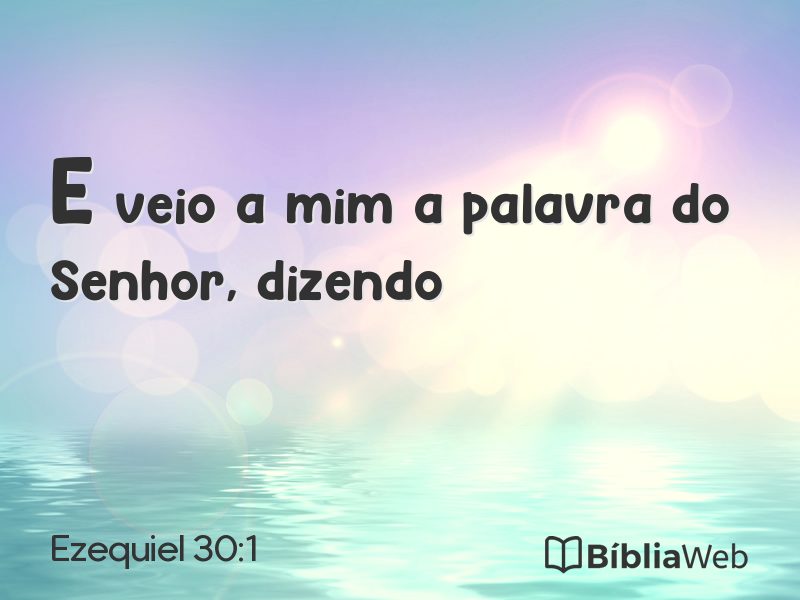 Ezequiel 30:1 em imagem para compartilhar