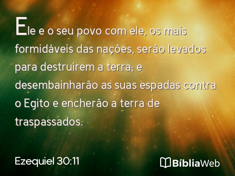 Ezequiel 30:11 em imagem para compartilhar