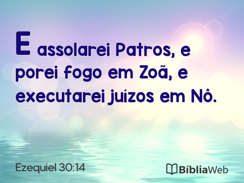 Ezequiel 30:14 em imagem para compartilhar
